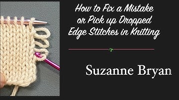 The Secret to Fixing a Mistake in the Edge &/or Pick Up Dropped Edge or Selvedge Stitches
