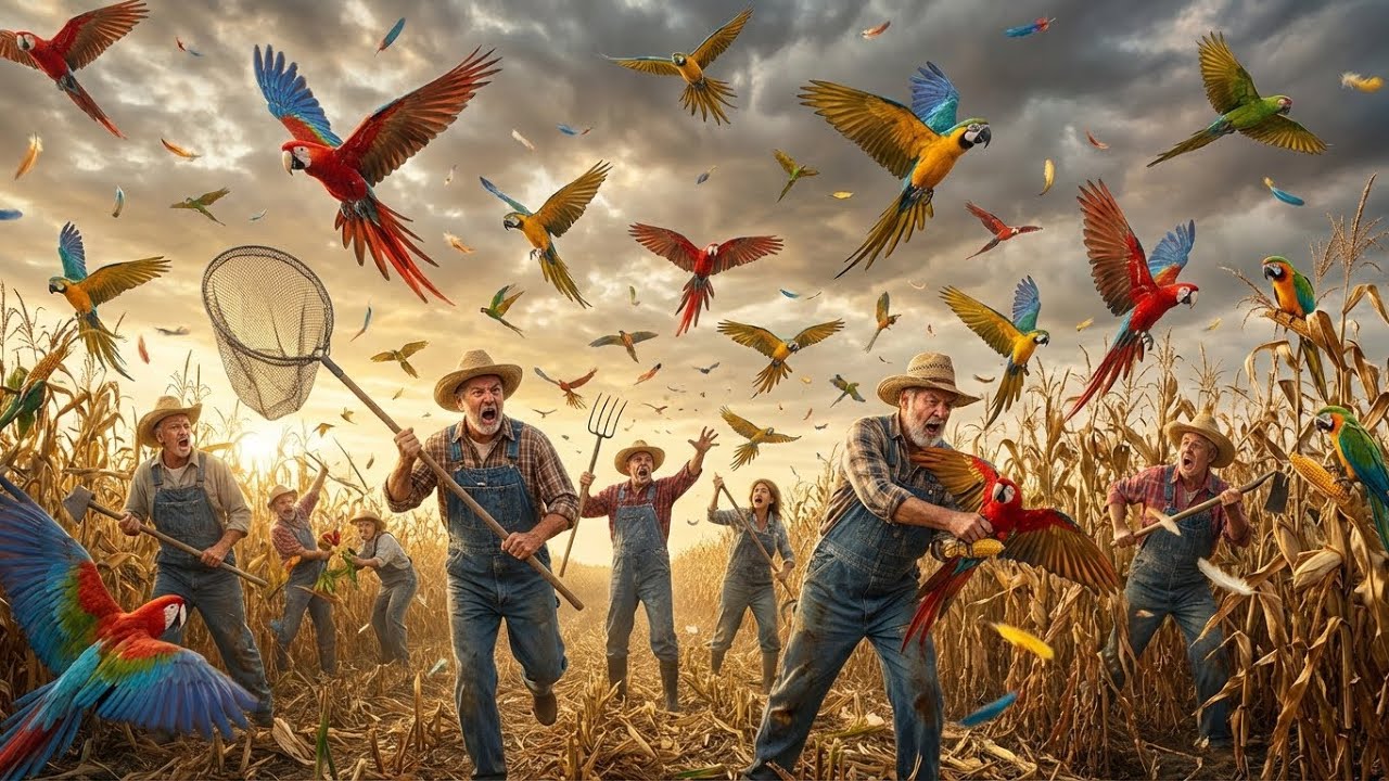Австралийские фермеры таким образом справляются с более чем 17 миллионами диких попугаев. Австрал...
