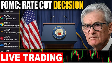 FOMC FED Rate Cut DECISION DAY: Live Trading Strategy | NVDA TSLA GOOG AMD