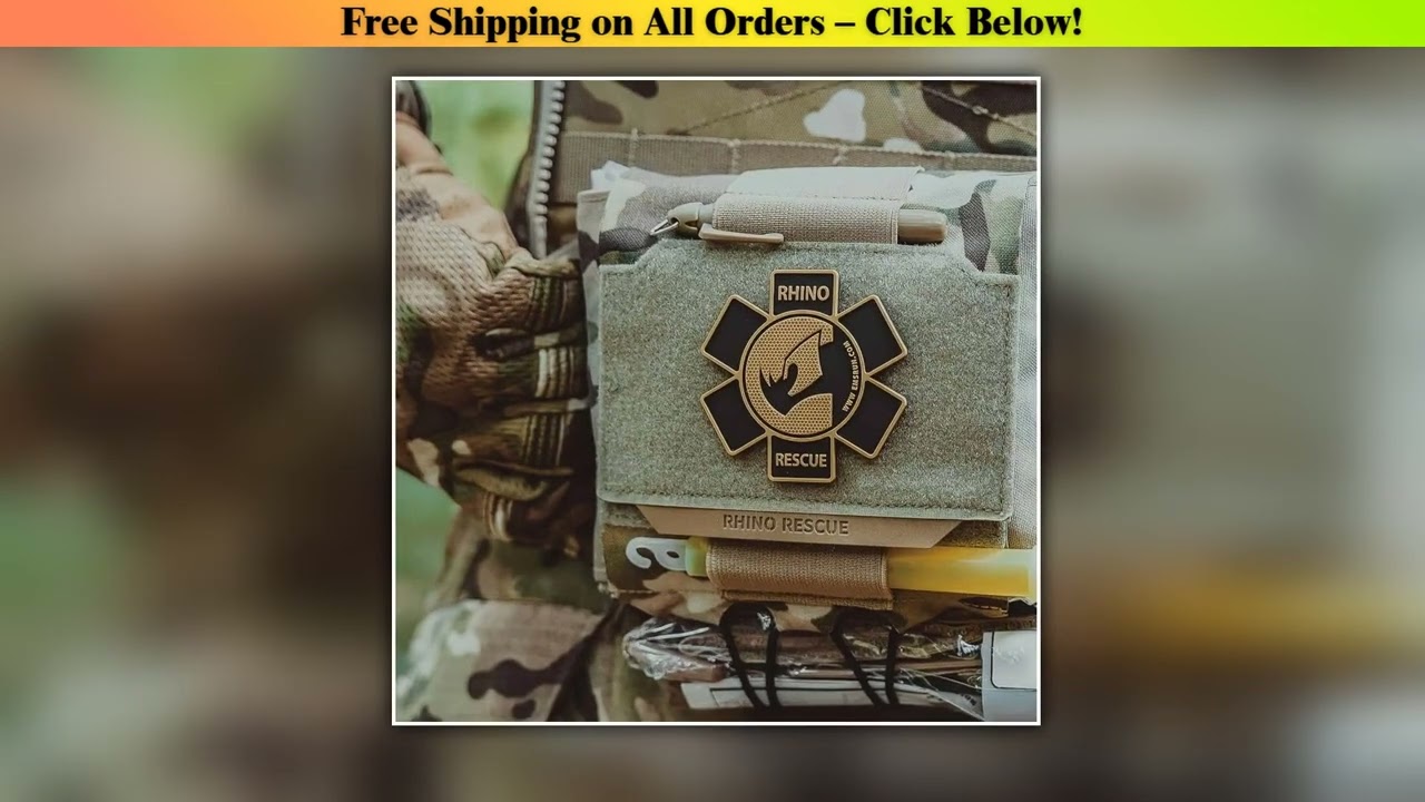 RHINO RESCUE Tactical Molle Medical Pouch Horizontal IFAK Bag Quick Release First Aid Kit for Belt