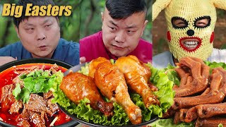 Mustard Chicken Legs For Dazhuang!| TikTok Video|Eating Spicy Food and Funny Pranks|Funny Mukbang
