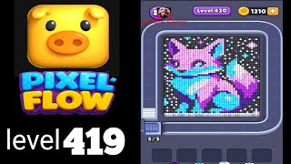 Pixelflow level 419 hard level Walkthrough Solution