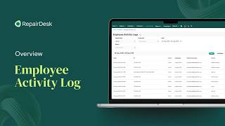 How to Use the Employee Activity Log in RepairDesk