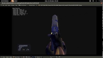 HUD test blender game engine