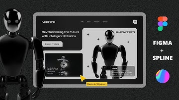 Build a Modern Cursor Interacting Robotic Website/Prototype in Figma | Beginner Friendly UI Tutorial