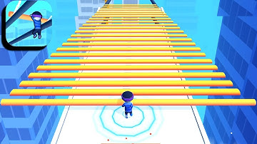 ROOF RAILS 🧱💎 Gameplay Mobile Android, iOS Games Walkthrough New Update All Levels 18 #Shorts