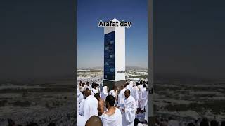 Pilgrims gather at Mount of Mercy on the plain of Arafat for most sacred stage of #Hajj2026 #mina #a