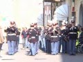 La Banda dell''Esercito per le vie di una città