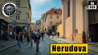 Prague Walking Tour of Hradcany and Nerudova Street 🇨🇿 Czech Republic 4k HDR ASMR