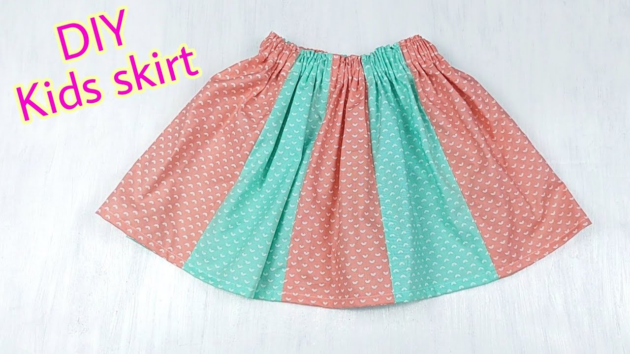 How To Sew Skirt Kids Diy Youtube
