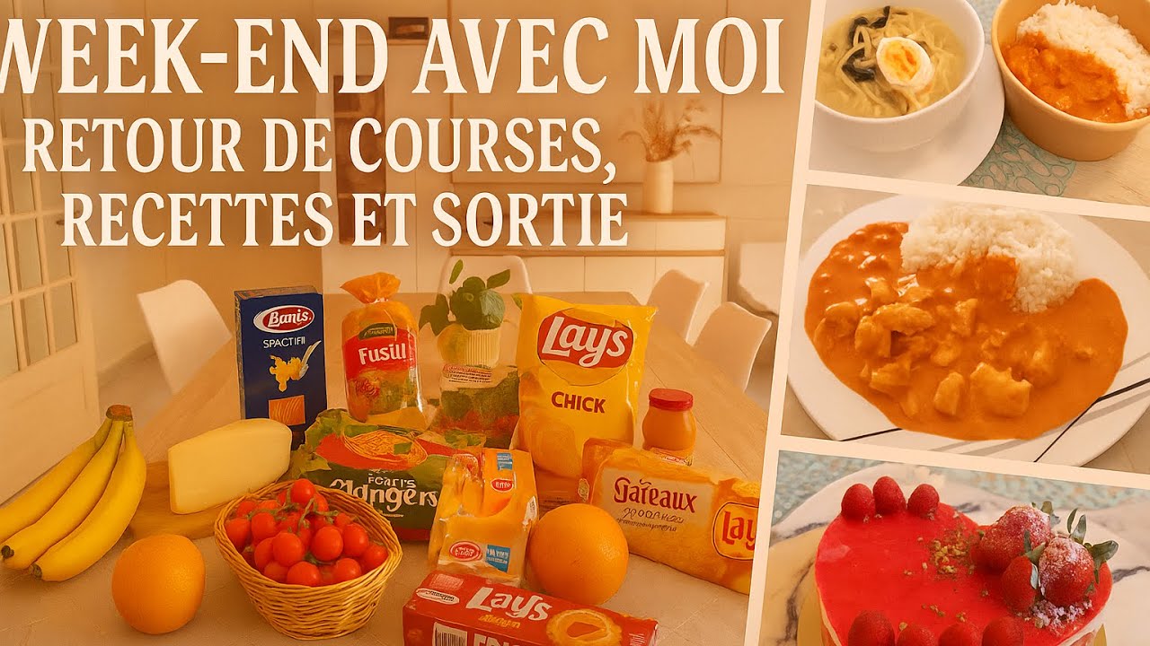 Weekend Rapide Weekend avec moi .retour de course -2 recettes rapide et sortie en ...