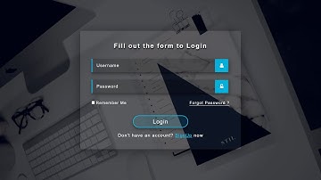 Animated Login Form using Html & CSS