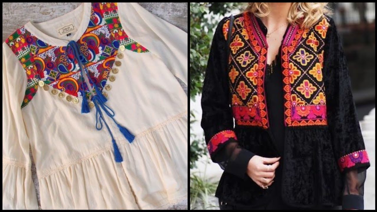 Excellent Designs Of Embroidered Top Blouse And Short Shirts/Embroidered Kurties