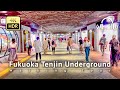 Fukuoka Tenjin Underground 2023 Walking Tour - Fukuoka Japan [4K/HDR/Binaural]