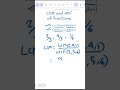 LCM and HCF of fractions - Fractions এর LCM , HCF কিভাবে বের করতে হয়? #shorts #banglamathstricks