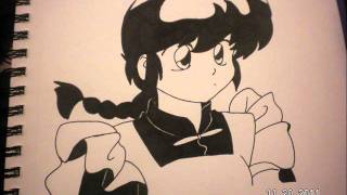 Drawing girl Ranma - Ranma 1/2