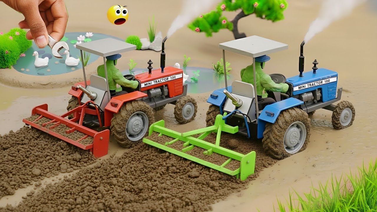 Amazing DIY Mini Tractor Plugging Machine | 4K Ultra HD Satisfying ...