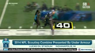 Watch Jadeveon Clowney, Greg Robinson run ridiculous NFL Combine 40s