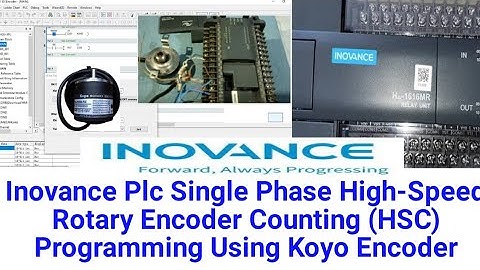 Inovance Plc Single Phase High-Speed Rotary Encoder Counting (HSC) Programming Using Koyo Encoder