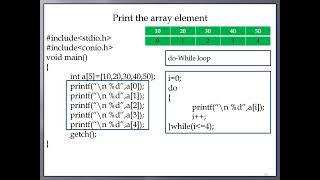 C Language one dimension array Part 2