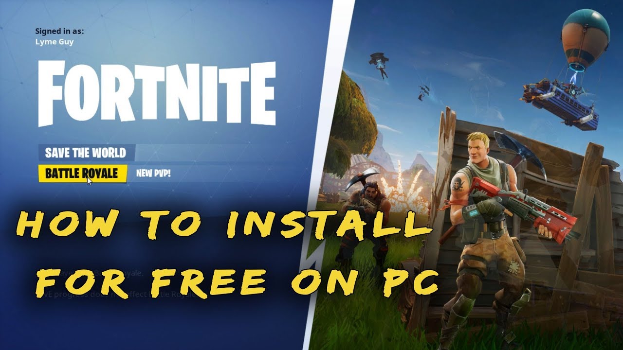 do you have to download fortnite on pc