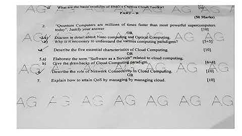 B-Tech | Cloud computing (CSE,IT)| question paper december-2019