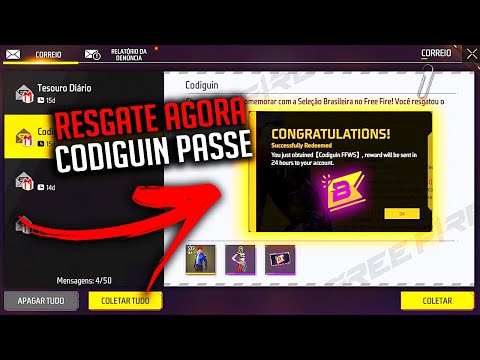 VAZOU! RESGATE GRÁTIS CODIGUIN INOSUKE DEMON SLAYER! COMO RESGATAR CODIGO  INFINITO 2023 FREE FIRE ff 