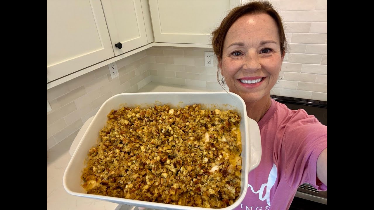 Chicken Stuffing Casserole | Making my daughter's favorite meal as ...