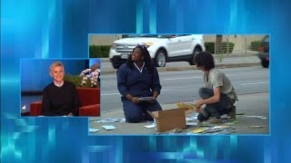 An Ellen Audience Member Plays 'Cash for Kindness'