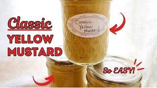 Canning Homemade Classic Yellow Mustard Reducing Plastic Canning Mustard Canning Yellow Mustard