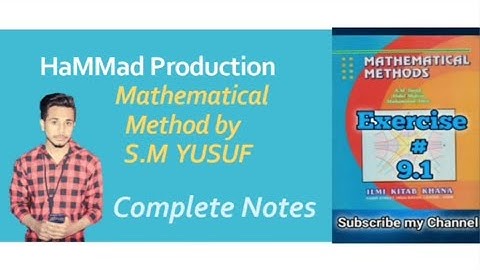 (Ex 9.1) Degree&Order&Initial Value of Differential Equation of 1st order ||  HaMMad Production
