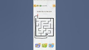 Guide him to the exit.😲😁draw 2 save level 293 #shorts #youtubeshorts #shortvideo #gaming  #games