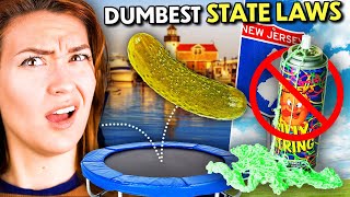 Are These Dumb State Laws Real Or Fake? | Try Not To Fail Challenge