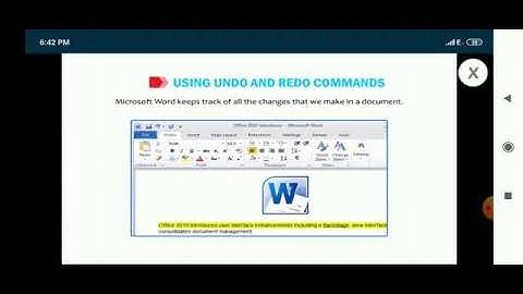Undo & Redo , Spelling & Grammar,  Thesaurus Commands