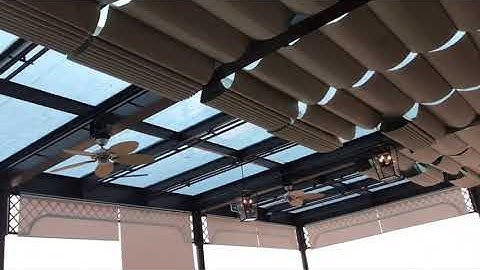 Rèm trần xếp ly tự động của chenang.vn - Hotline 0988 246 546