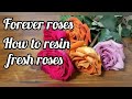FOREVER ROSES /HOW TO RESIN FRESH ROSES