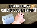 How to Epoxy / Seal a Concrete Worktop / Countertop with Glasscast 3 Epoxy Resin