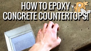 How to Epoxy / Seal a Concrete Worktop / Countertop with Glasscast 3 Epoxy Resin