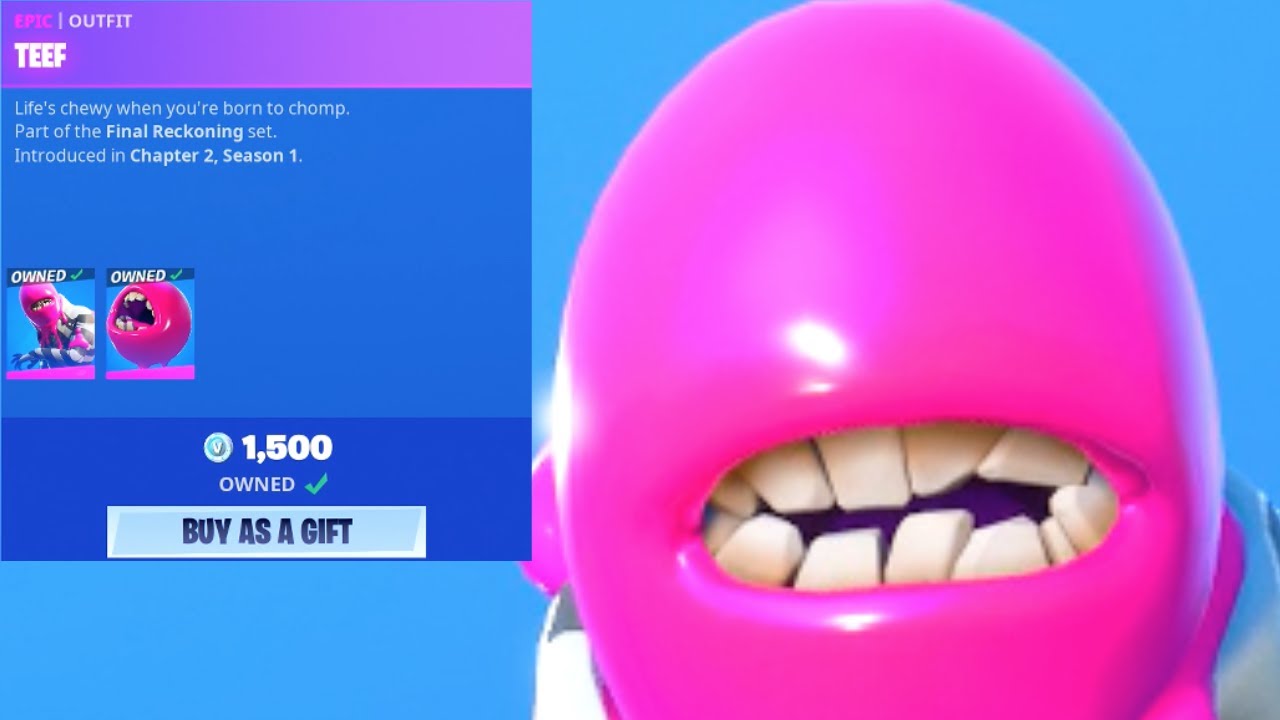 Halloween BIG TEETH Skin is Back..! (Item Shop) Fortnite Battle Royale