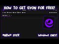 New how to get evon for free keyless 2023 windows