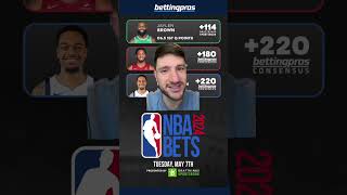 Bet THESE 3 #NBA Player Props for Tuesday (5/7) 🤑 (BettingPros #shorts #sports #sportsbetting)