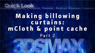 3ds max tutorial Part2: Making animated curtains with mcloth & point caches