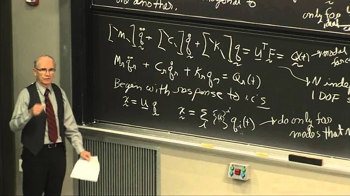 24. Modal Analysis: Orthogonality, Mass Stiffness, Damping Matrix