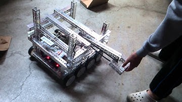 FTC Block Party 2013-2014 Red HoloRams 4422 Crank and Lift Test #1 "A new beginning"