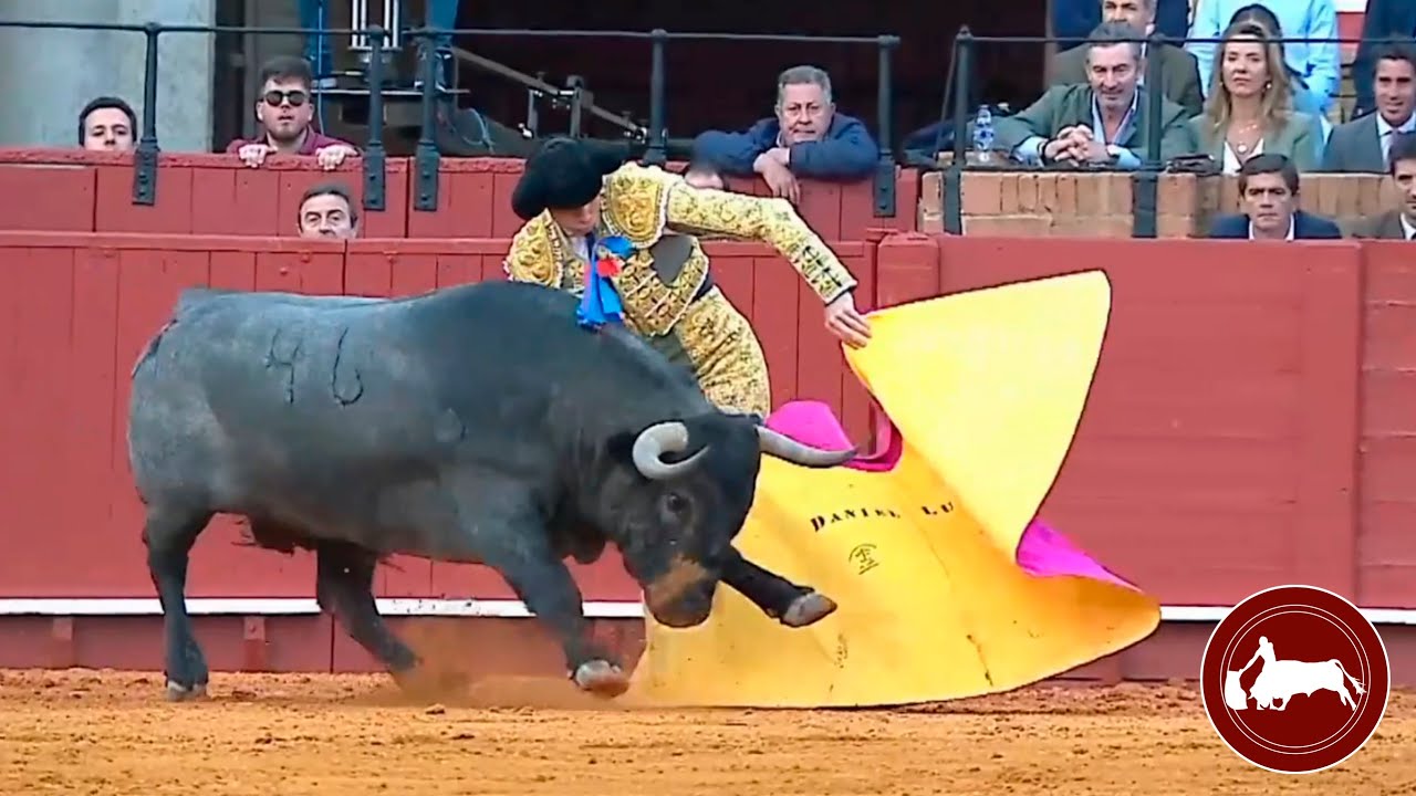 Daniel Luque, primer toro, Feria de Abril, Sevilla 03-05-2025