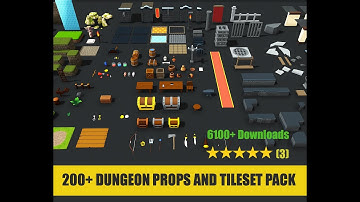Dungeon Props and Tileset Pack using Unity with MAST