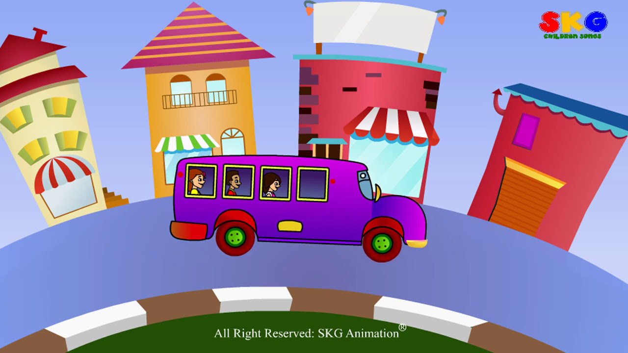 Wheels On The Bus I Nursery Rhymes I Kids Songs I Children Songs By SKG Animation