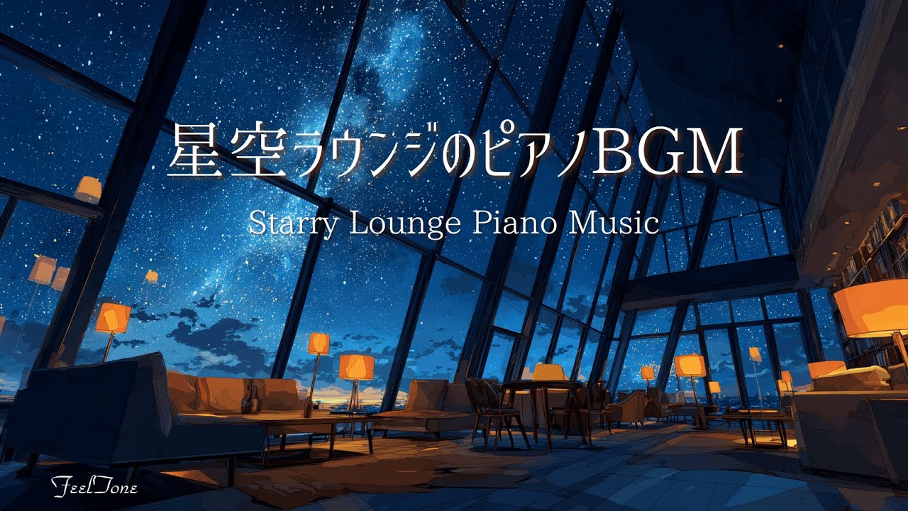 【ピアノBGM】星空ラウンジ｜勉強・読書・作業用