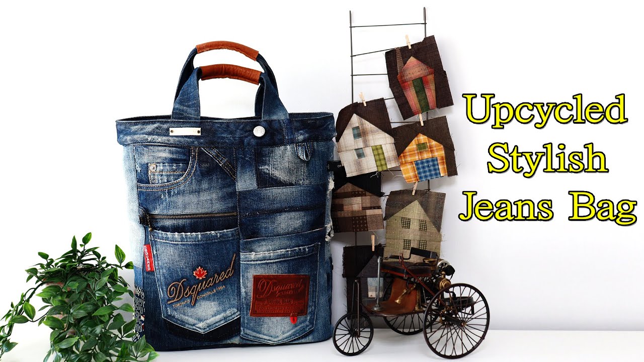 Upcycled Stylish Jeans Bag I 청바지로 스타일리쉬한 가방만들기