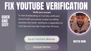 HOW TO FIX YOUTUBE VERIFICATION ON PS5 ( TO LIVE STREAM )